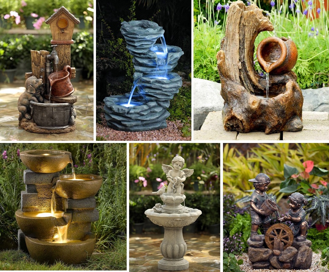 Декоративные фонтаны для сада
